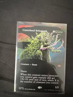 Craterhoof Behemoth (Borderless) Tarkir: Dragonstorm Regular - Image 1