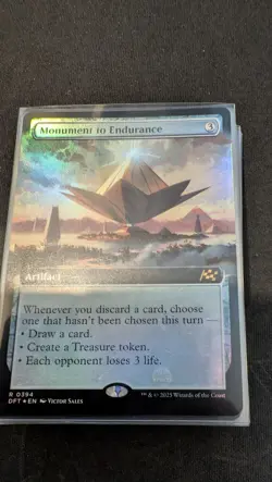 Monument to Endurance, Borderless FOIL, Aetherdrift, Pack Fresh - Image 1