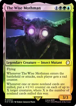 MTG FOIL The Wise Mothman - Fallout Commander #004 - Image 1