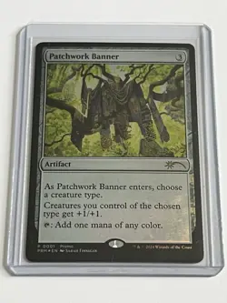 Patchwork Banner 1 MTG Bloomburrow Tin Promo 2024 Mint - 9.0 + Foil Rare - Image 1