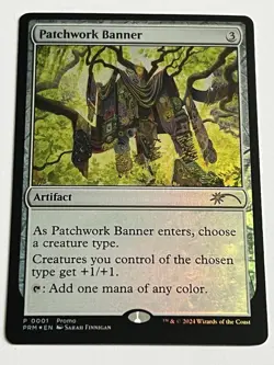 Patchwork Banner 1 MTG Bloomburrow Tin Promo 2024 Mint - 9.0 + Foil Rare - Image 4