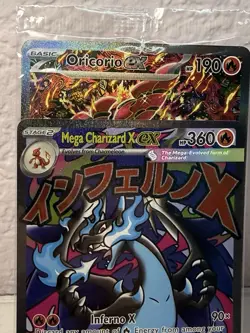 Pokemon Mega Charizard X Ex UPC Phantasmal Flames Promo Card 023 New Sealed - Image 2