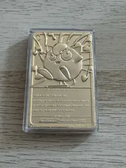 1999 Burger King 23K Gold Pokemon Cards Set - Poliwhirl & Jigglypuff + Pokeballs - Image 4