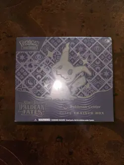 2024 Pokemon Paldean Fates Factory Sealed Pokemon Center ETB Elite Trainer Box - Image 1