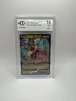 2021 Noivern V Holo Sword and Shield Evolving Skies Pokemon Card BCCG 10 - Image 1
