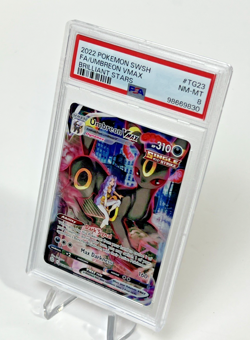 Pokemon TCG Holo Ultra Rare Umbreon Vmax 375 TG23/TG30 Brilliant Stars PSA 8 - Image 2