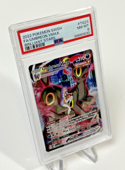 Pokemon TCG Holo Ultra Rare Umbreon Vmax 375 TG23/TG30 Brilliant Stars PSA 8 - Image 3