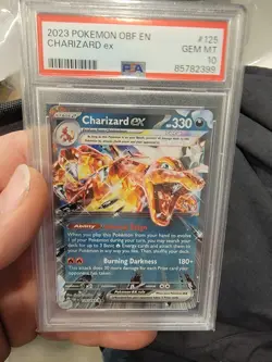 2023 POKEMON OBF EN-OBSIDIAN FLAMES #125 CHARIZARD EX PSA 10 - Image 1