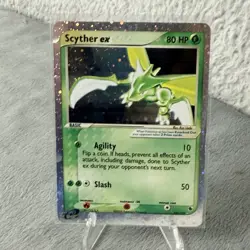 Pokemon TCG Scyther EX 102/109 Ultra Rare Full Holo Ruby & Sapphire - Image 1