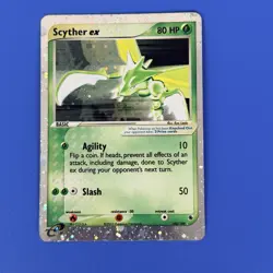 Pokemon TCG Scyther EX 102/109 Ultra Rare Full Holo Ruby & Sapphire - Image 3