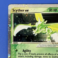 Pokemon TCG Scyther EX 102/109 Ultra Rare Full Holo Ruby & Sapphire - Image 4