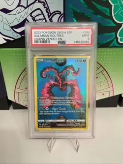 Pokemon Galarian Moltres SWSH284 Promo Psa 9 - Image 1