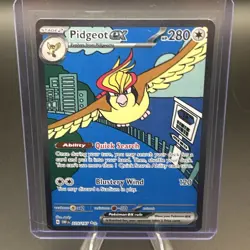 🖼 Alt Art Pidgeot ex SIR Obsidian Flames NM 225/197 Pokemon TCG 🖼 - Image 1