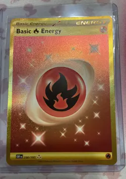 Pokemon Basic Fire Energy 230/197 Gold Hyper Rare Near Mint - Image 2