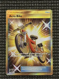 Pokemon Acro Bike 178/168 Celestial Storm Gold Secret Rare Full Art Holo NM - Image 1
