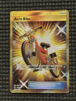 Pokemon Acro Bike 178/168 Celestial Storm Gold Secret Rare Full Art Holo NM - Image 2