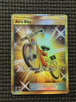 Pokemon Acro Bike 178/168 Celestial Storm Gold Secret Rare Full Art Holo NM - Image 3