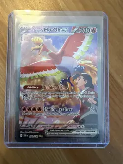Pokemon TCG Ethan's Ho-Oh EX Sir 230/182 Destined Rivals. Pulled & Sleeved. - Image 1