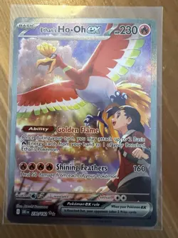 Pokemon TCG Ethan's Ho-Oh EX Sir 230/182 Destined Rivals. Pulled & Sleeved. - Image 5