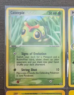 ✨ 2004 Pokemon Caterpie #56/112 EX FireRed & LeafGreen - TCG (LP) - Image 3