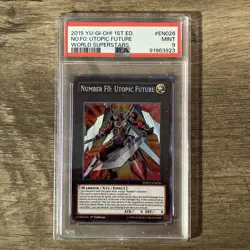 Yu-Gi-Oh! PSA 9 Number F0: Utopic Future World Superstars WSUP-EN026 1st Edition - Image 1