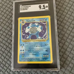 SGC 9.5 MINT+ Poliwrath 1999 Base Set 13/102 Holo Pokemon Card Psa Cgc - Image 1