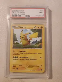 Pikachu 115/114 2011 Black & White Base Set Pokemon Card Secret Rare Holo - Lp - Image 1