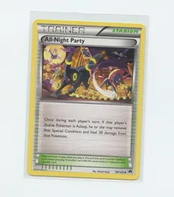 2015 English Pokemon Trading Card XY Breakpoint 096 All-Night Party - Image 1