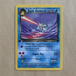 Dark Golduck 37/82 1st Edition Team Rocket Uncommon Pokemon Card - Image 1