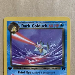 Dark Golduck 37/82 1st Edition Team Rocket Uncommon Pokemon Card - Image 2