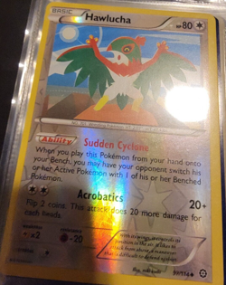 Reverse Holo Foil Hawlucha # 97/114 Steam Siege Set Pokemon Cards NM/MINT - Image 1