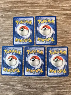 5x Pokemon Cards Wotc Vintage Card Bundle BASE SET (1) - Image 2