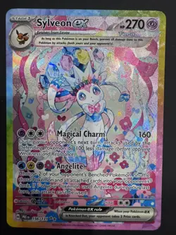 Sylveon EX Prismatic Evolutions Holo Card 156/131 SV Special Illustration Rare - Image 1