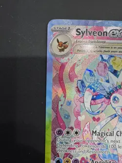 Sylveon EX Prismatic Evolutions Holo Card 156/131 SV Special Illustration Rare - Image 3