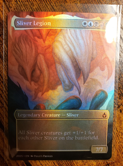 Sliver Legion FOIL (MISCUT) Proxy Playtest Card with Custom Fantasy Art Design - Image 1