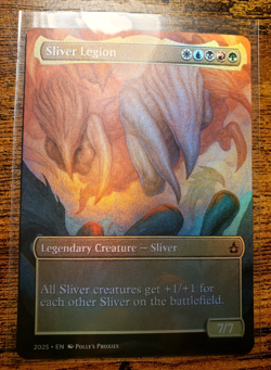 Sliver Legion FOIL (MISCUT) Proxy Playtest Card with Custom Fantasy Art Design - Image 2