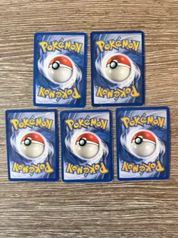 5x Pokemon Cards Wotc Vintage Card Bundle BASE SET - Image 2