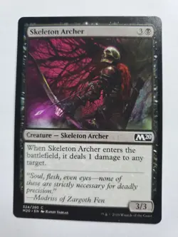 MTG Magic The Gathering Card Skeleton Archer Creature Skeleton Archer Black M20 - Image 1