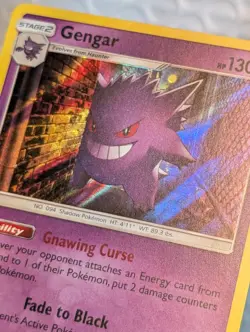 Gengar - 38/111 - Pokemon Crimson Invasion Sun & Moon Holo Rare Card NM - Image 2
