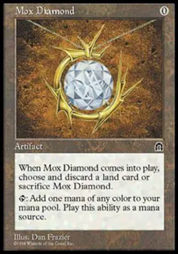 Mox Diamond - Damaged / Poor MTG Stronghold - Image 1