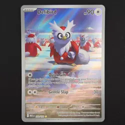 Pokemon TCG Card Delibird 152/132 Mega Evolution Illustration Rare - NM - Image 1