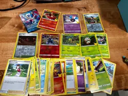 Pokemon Card Lot TCG Collection 45 Cards - Image 1