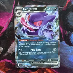 Pokemon TCG Gengar EX Temporal Forces Ultra Rare Card 104/162 - Image 1