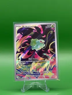 Pokemon TCG Bulbasaur Mega Evolutions 133/132 Illustration Card - Image 1