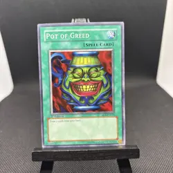 Yu-Gi-Oh! TCG Pot of Greed SD3-EN019 1st Edition Common Card - Image 1