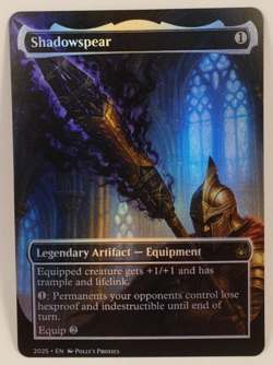 Shadowspear FOIL Proxy Playtest Card with Custom Fantasy Art - Image 3