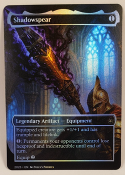 Shadowspear FOIL Proxy Playtest Card with Custom Fantasy Art - Image 4