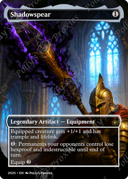 Shadowspear FOIL Proxy Playtest Card with Custom Fantasy Art - Image 5