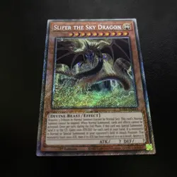 Slifer the Sky Dragon RA03-EN244 Platinum Secret Rare Yugioh Card 1st Ed Mint - Image 1