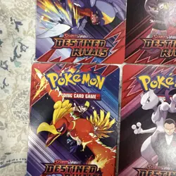 Destined Rivals Build Battle all 4 Trainer Tip Cards includes team rocket grunt! - Image 4